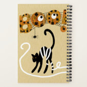 Niedliches Cat Sketch Journal Notizblock (Rückseite)