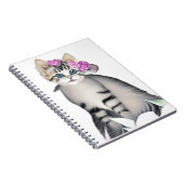 Niedliches Cat Spiral Notebook Notizblock (Rechte Seite)