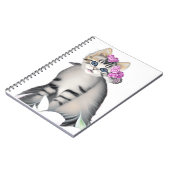 Niedliches Cat Spiral Notebook Notizblock (Linke Seite)