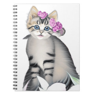 Niedliches Cat Spiral Notebook Notizblock