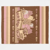 Niedliches Cat Train Fleece Blanket (Vorderseite (Horizontal))