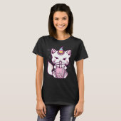 Niedliches Cat Unicorn Drink Bubble Tee Design (Vorne ganz)