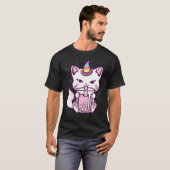 Niedliches Cat Unicorn Drink Bubble Tee Design (Vorne ganz)