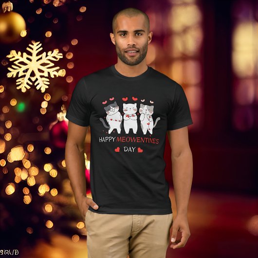 Niedliches Cat Valentine's Day Kitty Quote Design T-Shirt