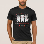 Niedliches Cat Valentine's Day Kitty Quote Design T-Shirt (Vorderseite)
