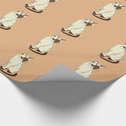 NIEDLICHES CAT Verpackungs-Papier Geschenkpapier (Ecke)