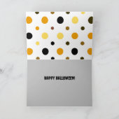 Niedliches Cat Witz Halloween Karte (Innenseite)