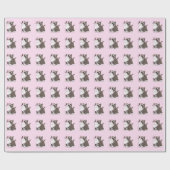 Niedliches Cat Wrapping Paper Geschenkpapier (Flach)