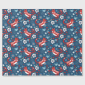 Niedliches Cat Wrapping Paper Geschenkpapier (Flach)
