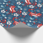 Niedliches Cat Wrapping Paper Geschenkpapier (Ecke)