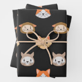 Niedliches Cat Wrapping Paper Geschenkpapier Set (Beispiel)