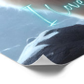 Niedliches Cat Zitat aus dem Himalaya, Liebe Sie W Poster (Ecke)