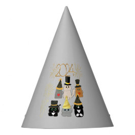 Niedliches Cat's New Year's Party Custom Party Hat Partyhütchen