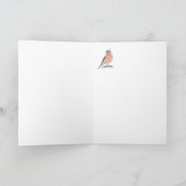 Niedliches Chaffinch Wasserfarbe Geburtstag Wunder Karte (Innenseite)