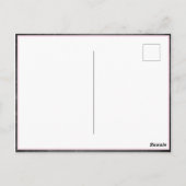 Niedliches Chalkboard Girly Birthday Foto Vielen D Postkarte (Rückseite)