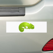 Niedliches Chamäleon - Grün Autoaufkleber (Auf Auto)