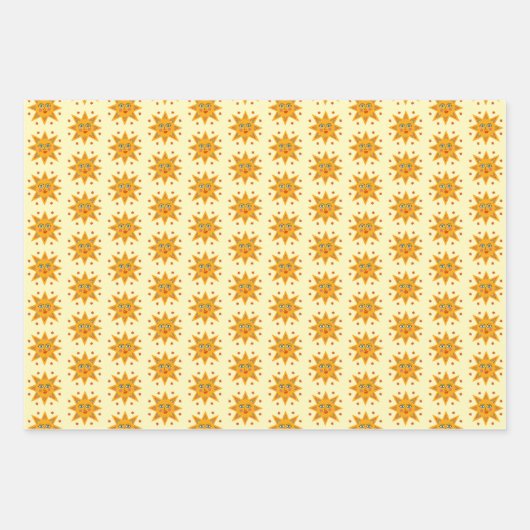 Niedliches, charmantes Mustergeschenk für Funkeln Geschenkpapier Set (Vorderseite 3)