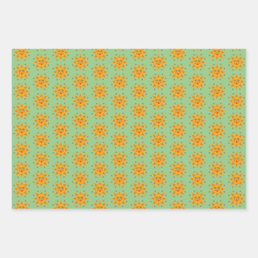 Niedliches, charmantes Mustergeschenk für Funkeln Geschenkpapier Set (Vorderseite 3)