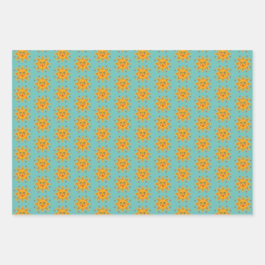 Niedliches, charmantes Mustergeschenk für Funkeln Geschenkpapier Set (Vorderseite 2)