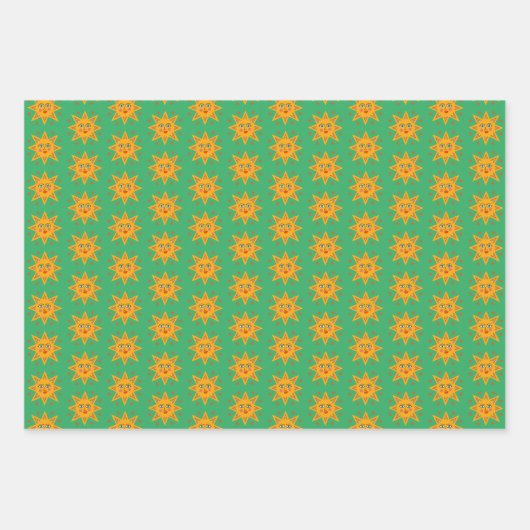 Niedliches, charmantes Mustergeschenk für Funkeln Geschenkpapier Set (Vorderseite)