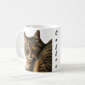 Niedliches Chat-Design Kaffeetasse (Vorderseite Links)