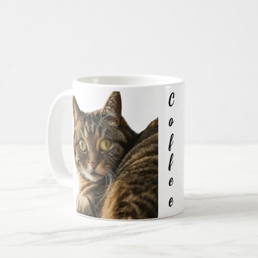 Niedliches Chat-Design Kaffeetasse (Vorderseite Links)