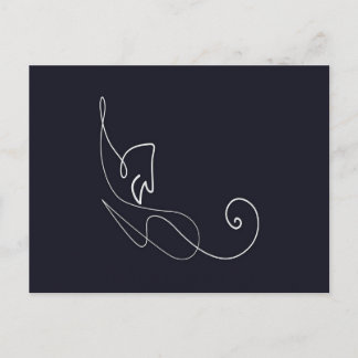 Niedliches Chat-Design | Katzenliebhaber Ankündigungspostkarte