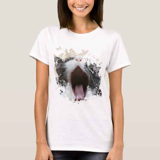 Niedliches Chat-Design T-Shirt (Vorderseite)
