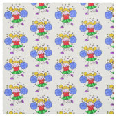 niedliches Cheerleadermädchen Stoff (Muster)