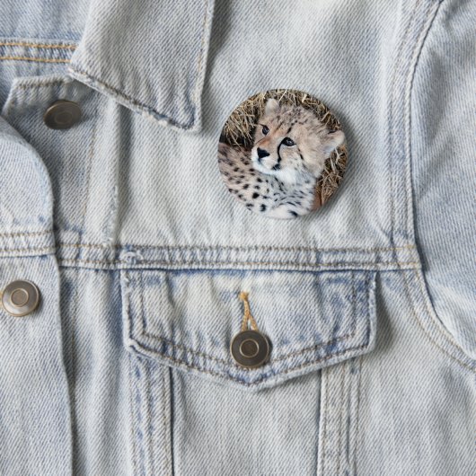 Niedliches Cheetah-CUB-Foto Button (Beispiel)