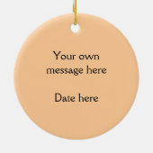 Niedliches Cheetah-CUB-Foto Keramikornament (Hinten)