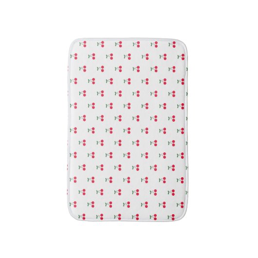 Niedliches Cherry Muster Bath Mat Badematte (Vorderseite Vertikal)