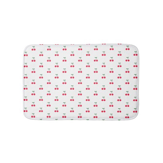 Niedliches Cherry Muster Bath Mat Badematte (Vorderseite)