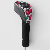 Niedliches Cherry-Muster Golf Headcover (angewinkelt)