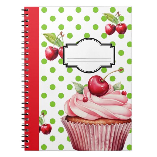 Niedliches Cherry-Notebook Notizblock (Vorderseite)