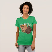 Niedliches chibi Eichhörnchen mit kawaii Kastanie T-Shirt (Vorne ganz)