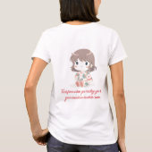 Niedliches Chibi Girl in Pastel Outfit T-Shirt (Rückseite)