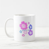 Niedliches Chibi Girl mit Blume Kaffeetasse (Links)