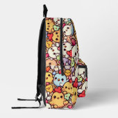 Niedliches Chibi-Hühnermuster Bedruckter Rucksack (Links)