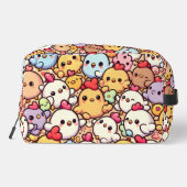 Niedliches Chibi-Hühnermuster Waschbeutel (Rückseite)