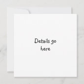 Niedliches chibi Mädchen mit Häschenohreinladungen Einladung (Rückseite)