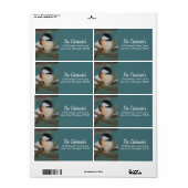 Niedliches Chickadee Song Bird Label (Vorne)