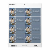 Niedliches Chickadee Song Bird Winter Painting Lab (Vorne)