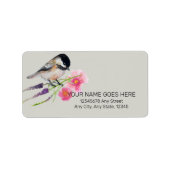 Niedliches Chickadewaschbecken Adressaufkleber (Vorne)