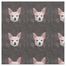 Niedliches Chihuahua Hund Gold Schwarzer Glitzer M