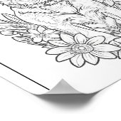 Niedliches Chihuahua Puppy Coloring Page Poster (Ecke)