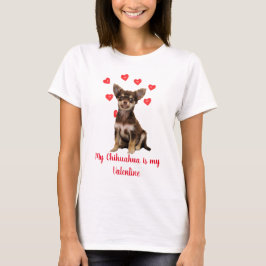 Niedliches Chihuahua Valentine für Hunde Liebhaber T-Shirt