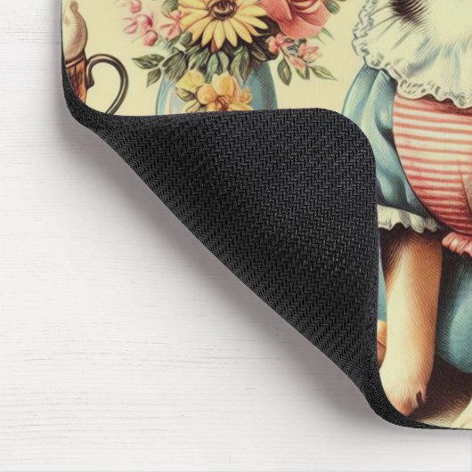 Niedliches Chihuahua-Welpenbild Mousepad (Ecke)