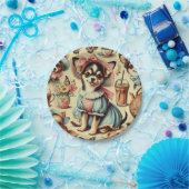 Niedliches Chihuahua-Welpenbild Pappteller (Party)