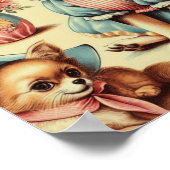 Niedliches Chihuahua-Welpenbild Poster (Ecke)